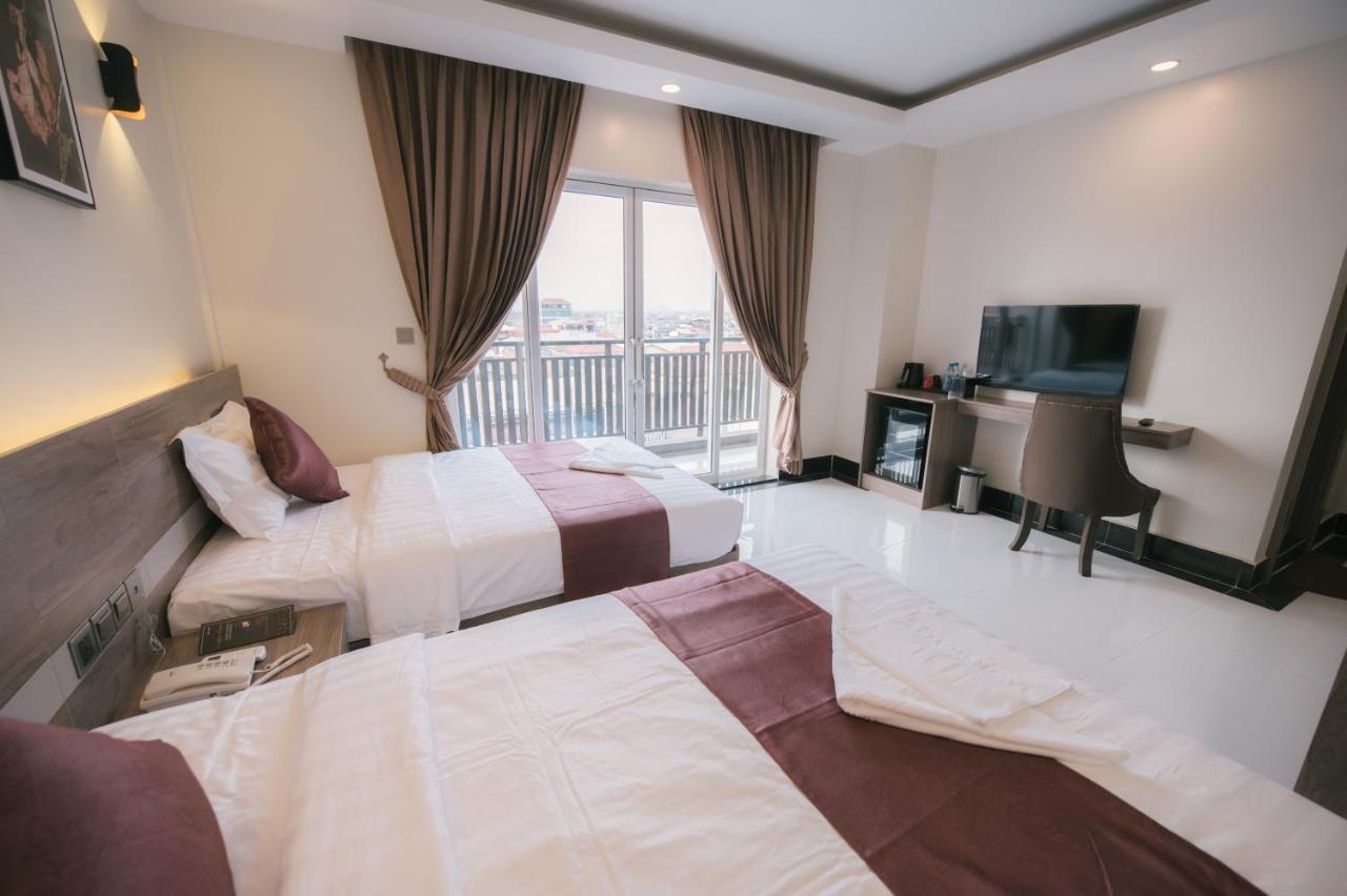 Twin Hotel Kampot Bagian luar foto