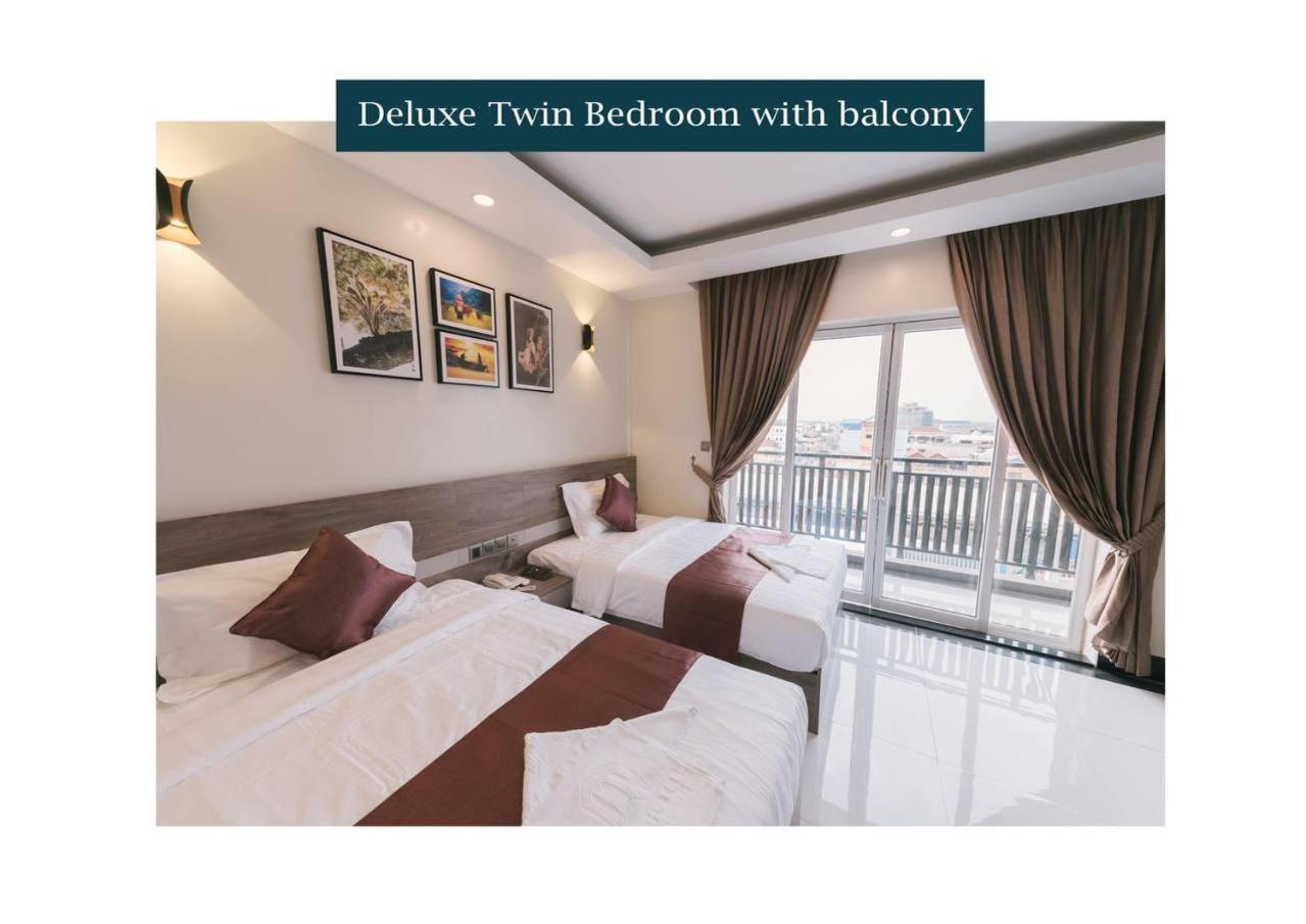 Twin Hotel Kampot Bagian luar foto